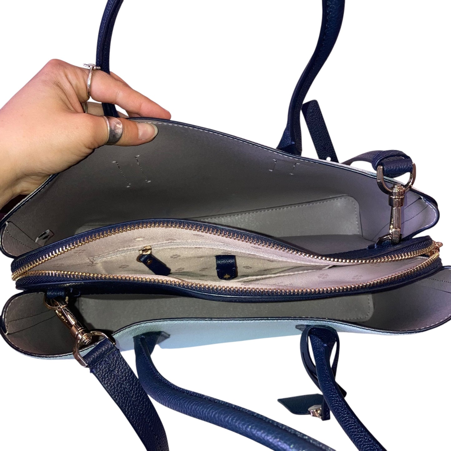 Handbag Designer By Kate Spade In Blue, Size:Medium