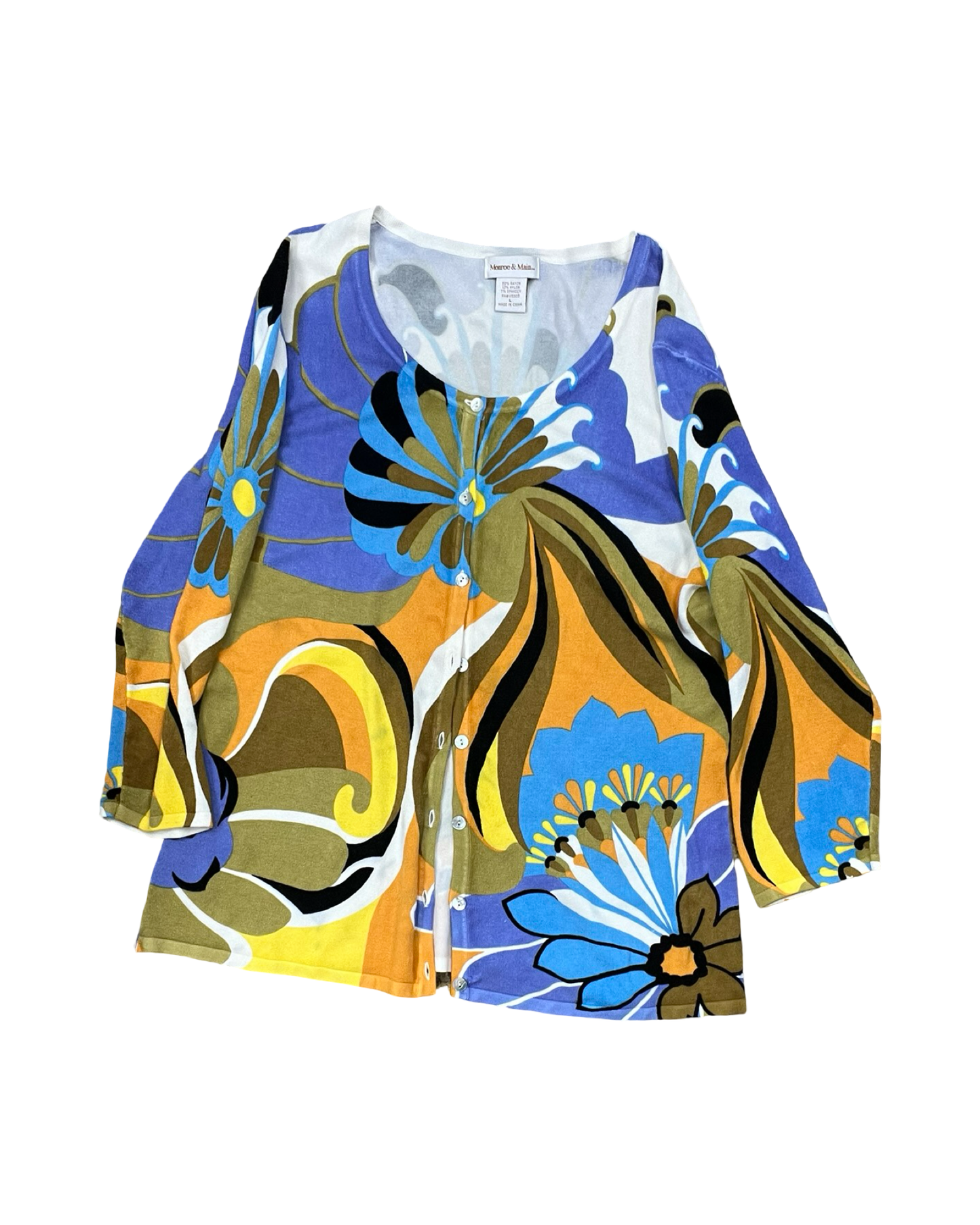 Cardigan By Monroe And Main In Multi, Size:L