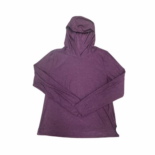 Athletic Top Ls Hoodie By Beyond Yoga In Purple, Size:S