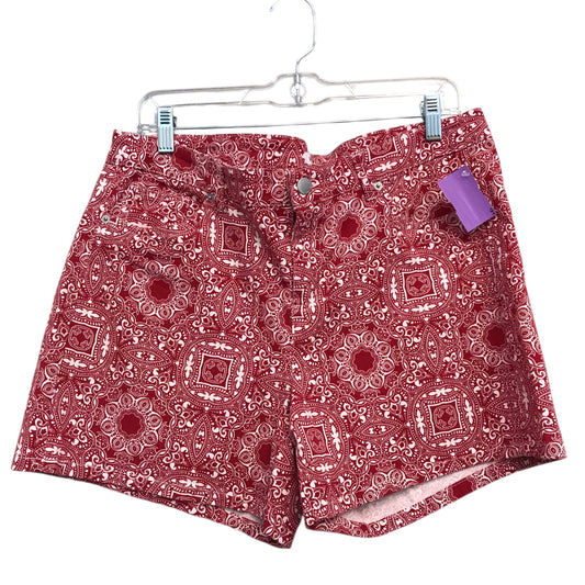 Shorts By Westport In Red & White, Size:12