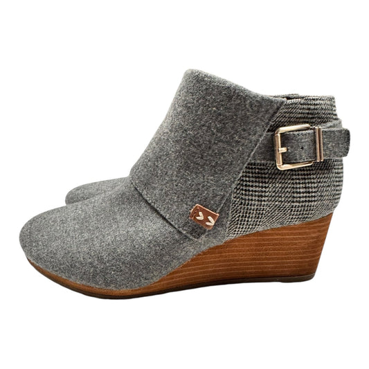 Boots Ankle Heels By Dr Scholls In Grey, Size:8.5