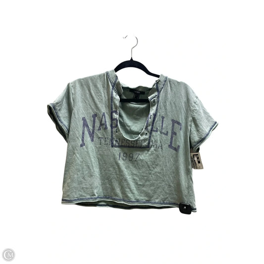 Top Short Sleeve Basic By Forever 21 In Blue, Size: S