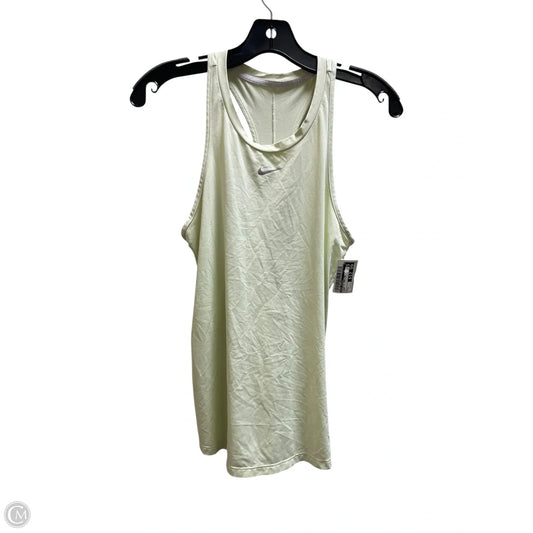 Athletic Tank Top By Nike Apparel In Green, Size: S