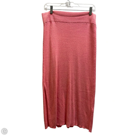 Skirt Midi By Free People In Pink, Size: Xl
