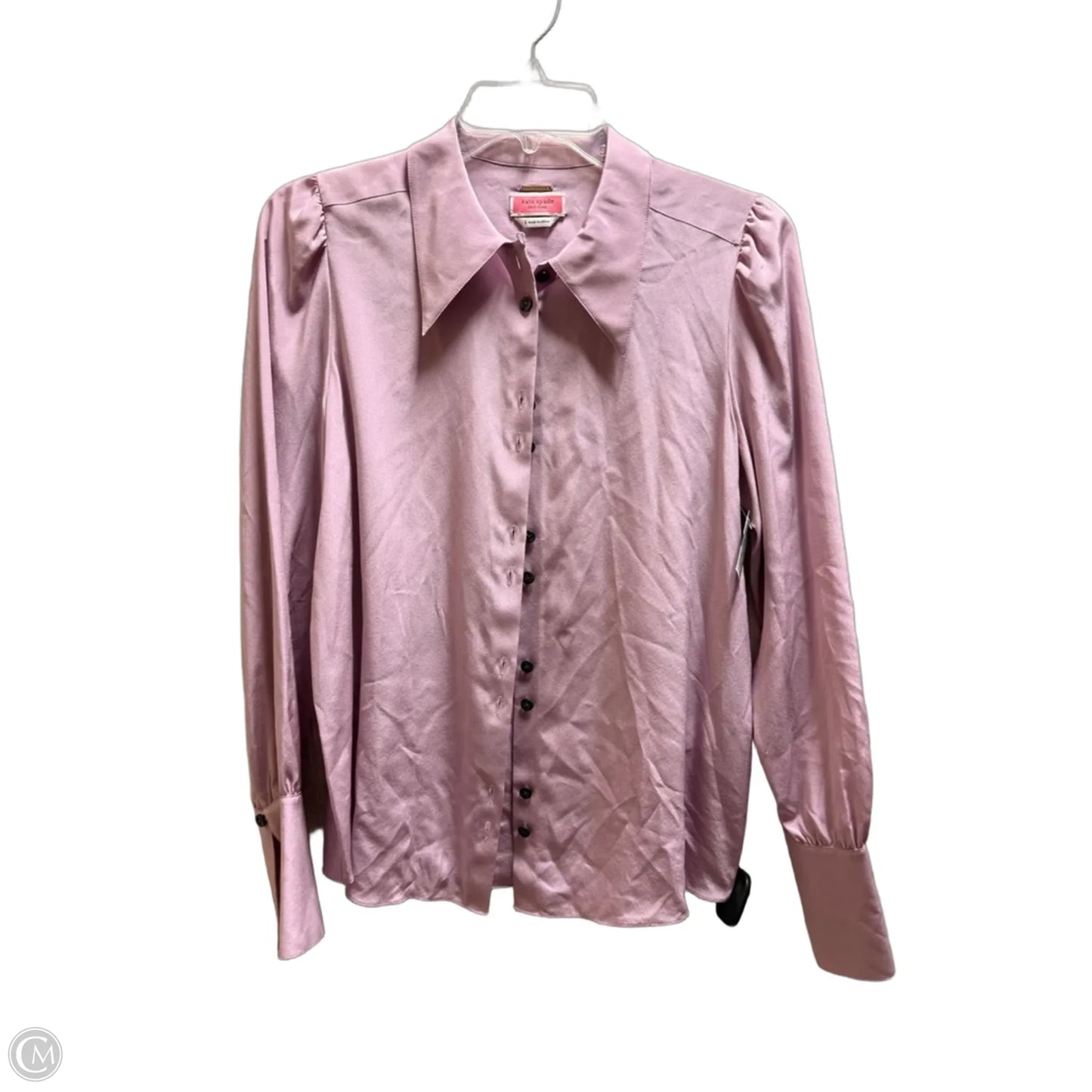 Top Long Sleeve Designer By Kate Spade In Purple, Size: S