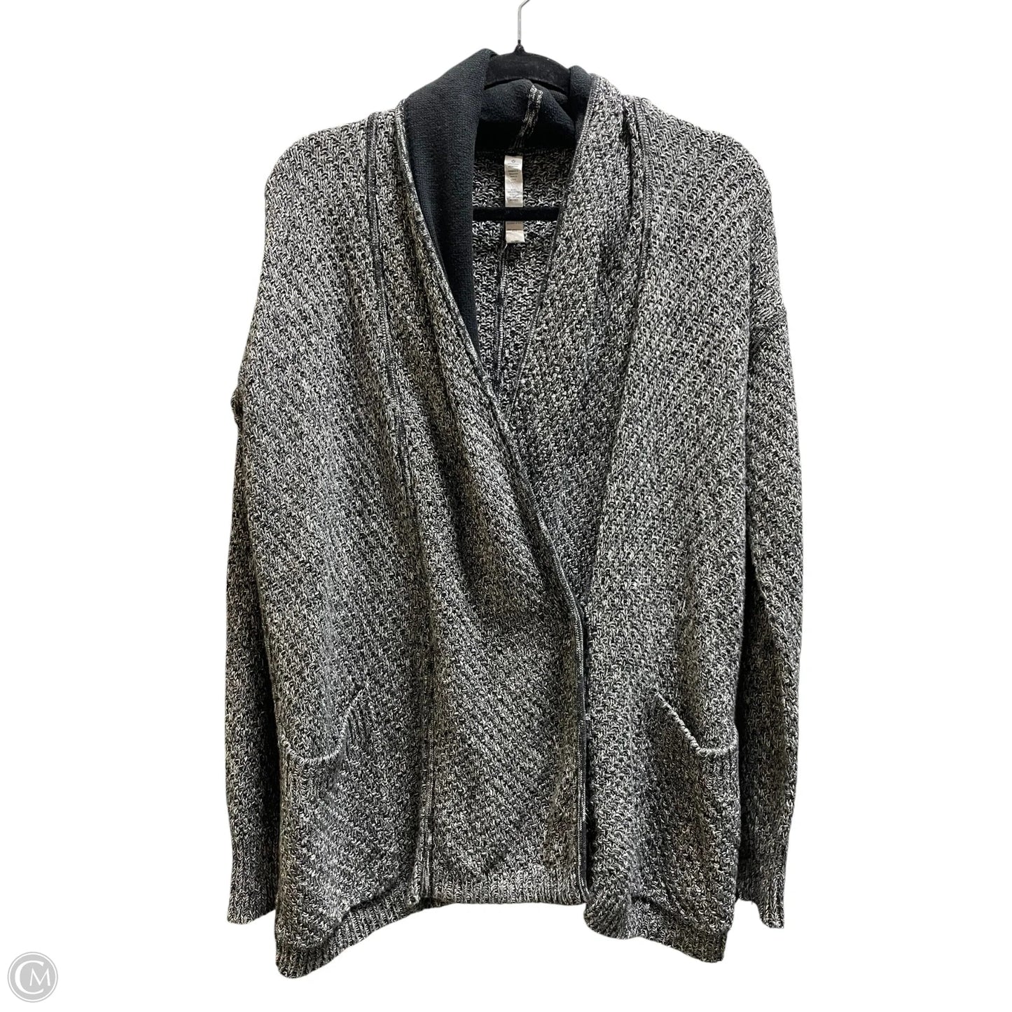 Sweater Cardigan By Lululemon In Black, Size: 10