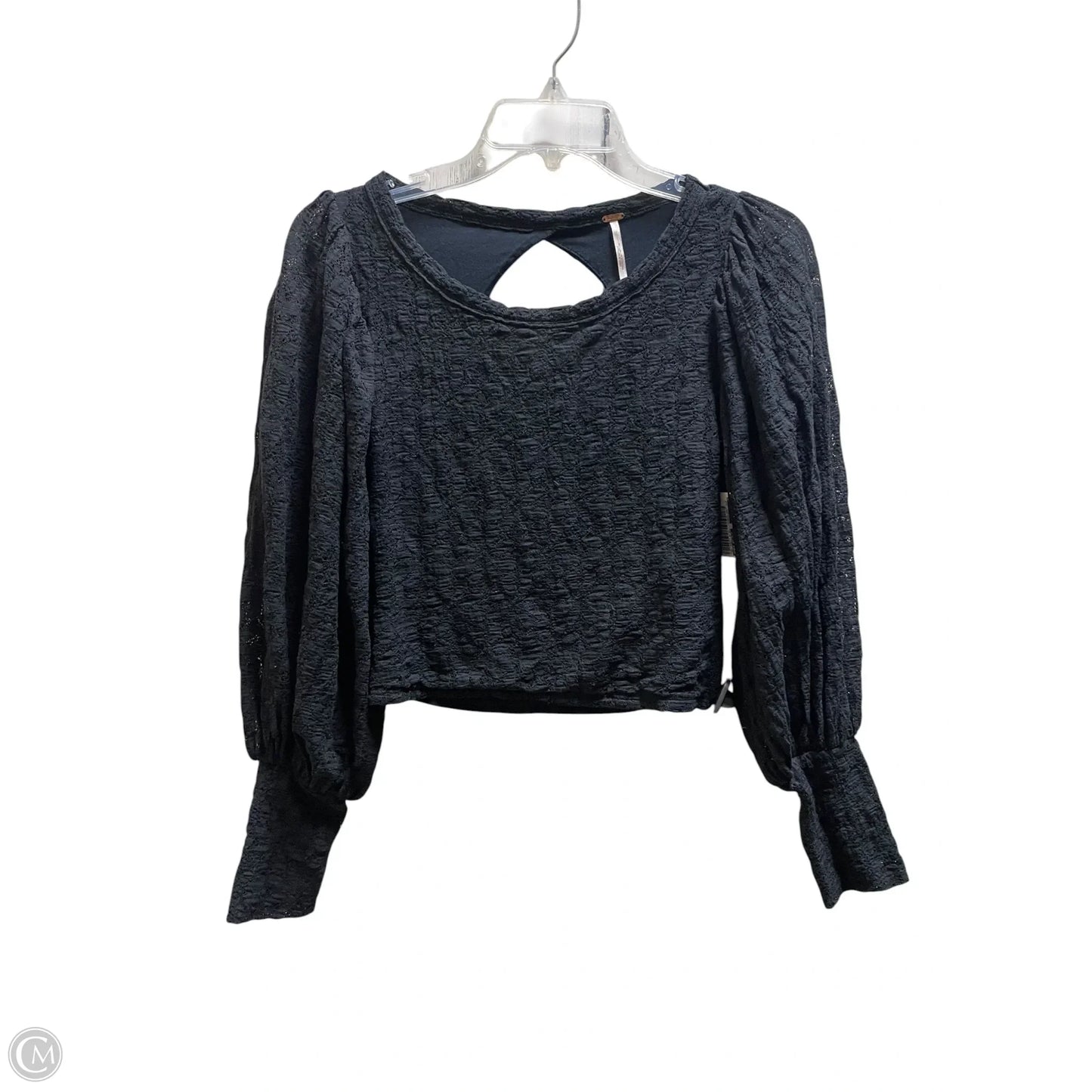 Top Long Sleeve By Free People In Black, Size: S