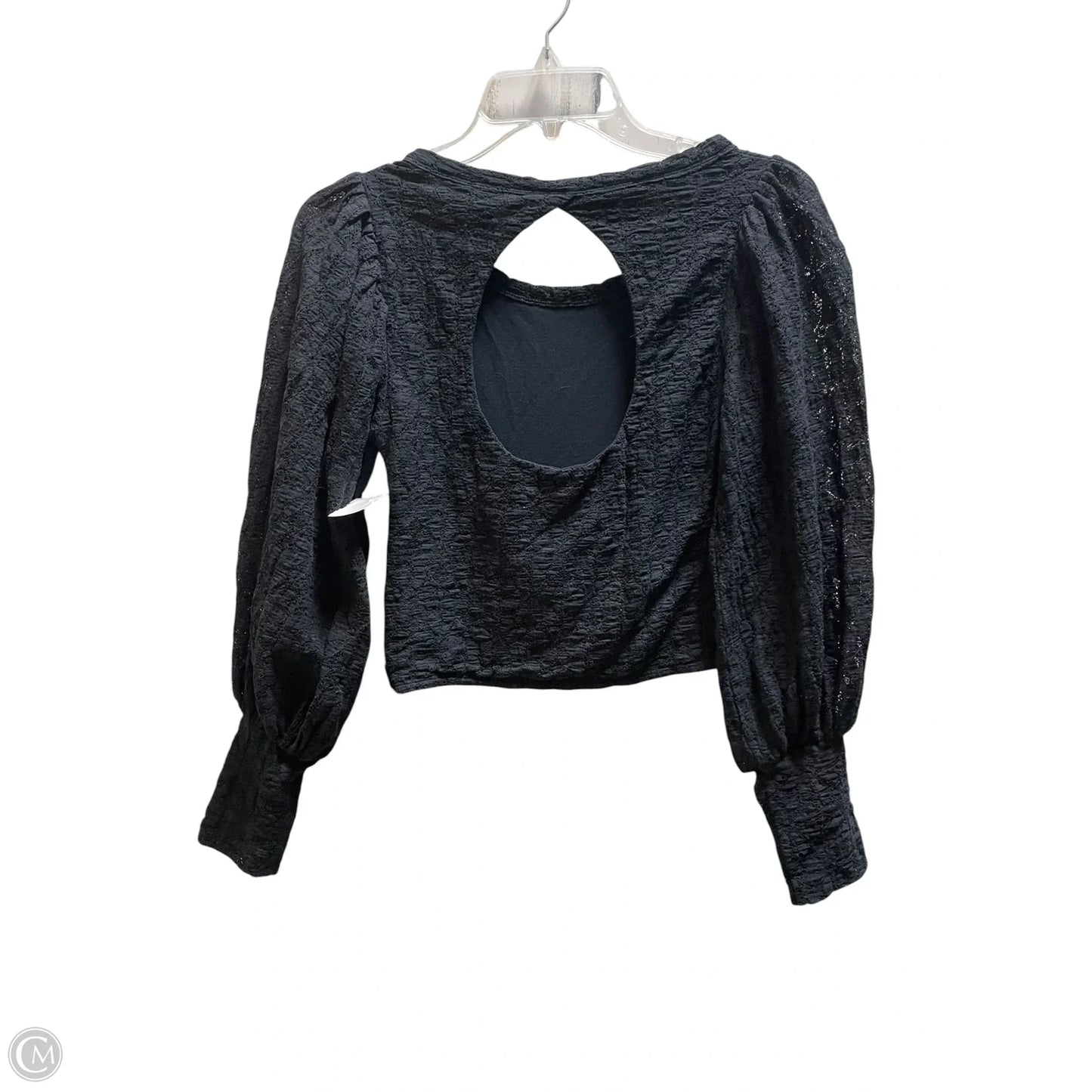 Top Long Sleeve By Free People In Black, Size: S