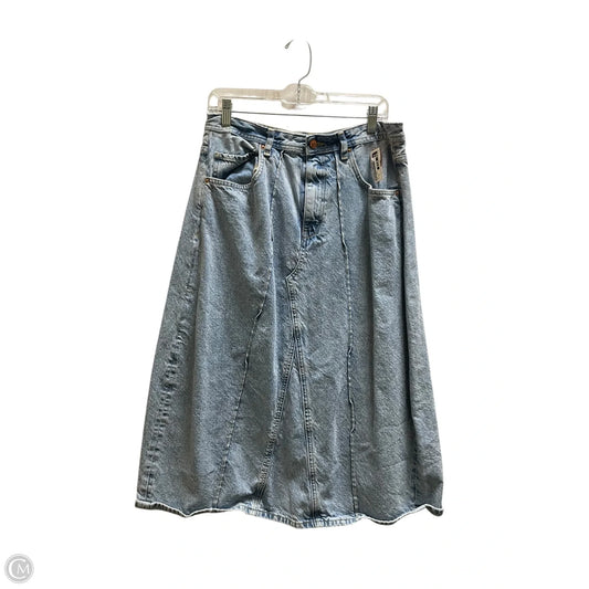Skirt Midi By Pilcro In Blue Denim, Size: 12