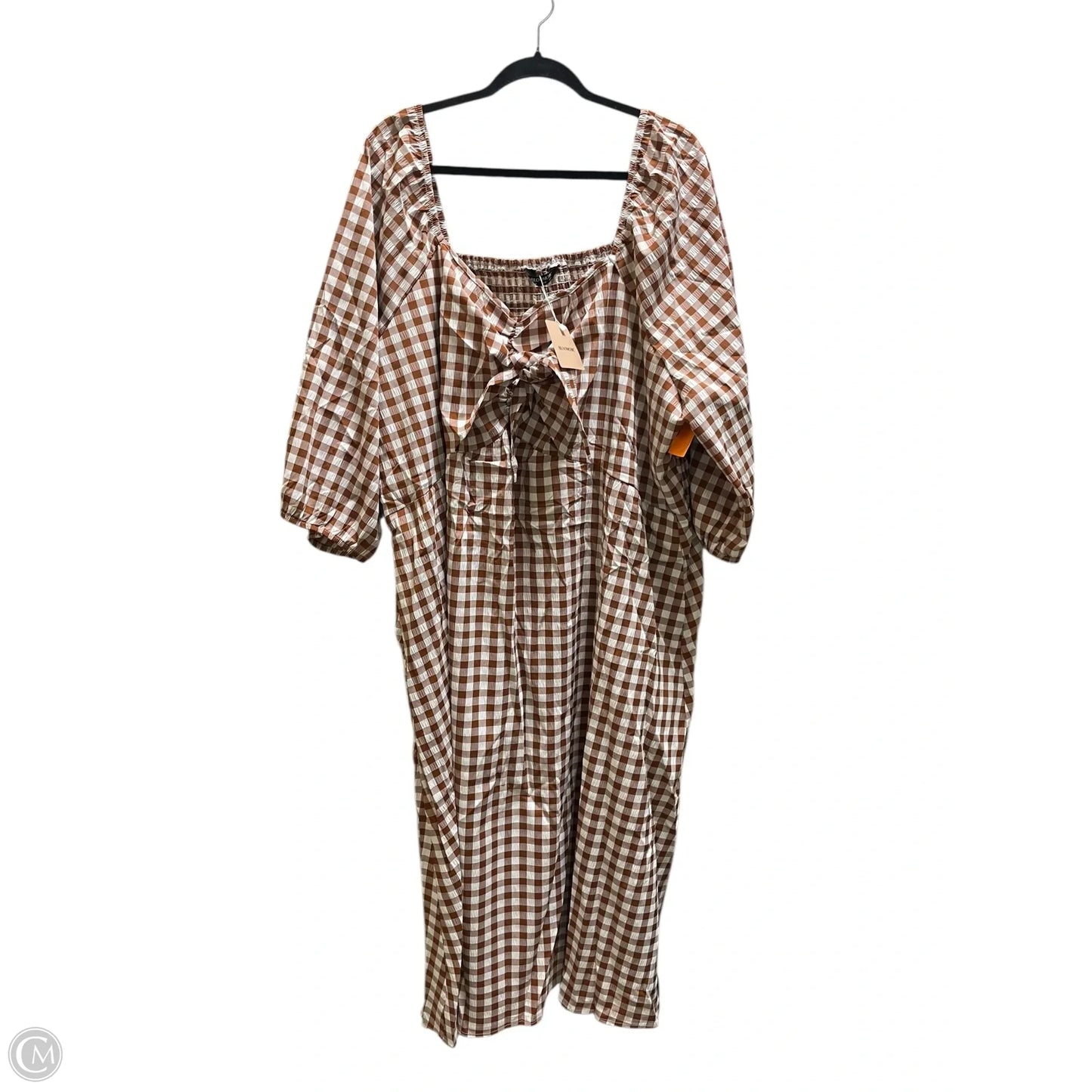 Dress Casual Short By Bloomchic In Brown, Size: 4x