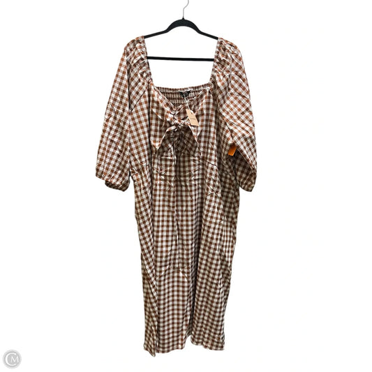 Dress Casual Short By Bloomchic In Brown, Size: 4x