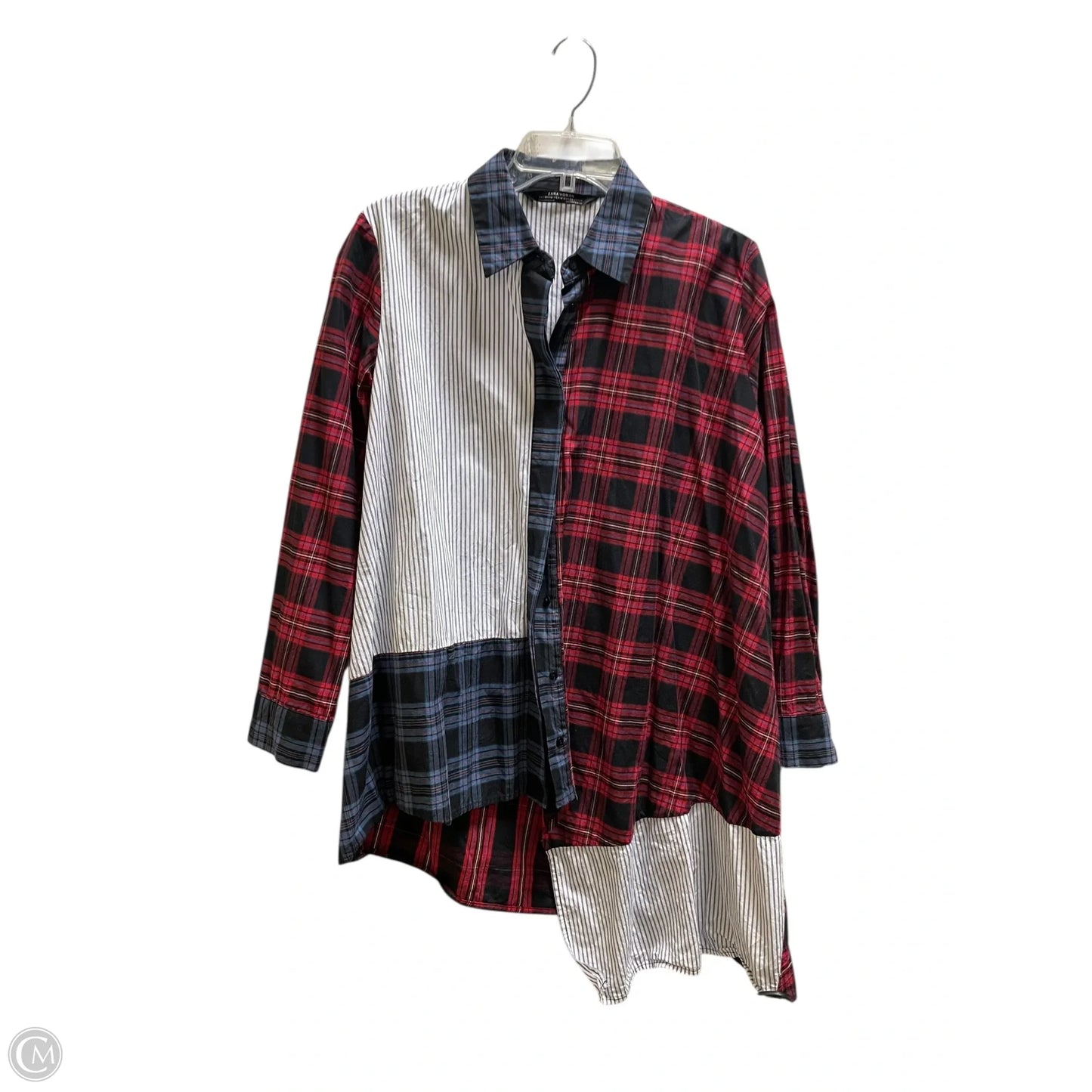 Top Long Sleeve By Zara In Red, Size: M