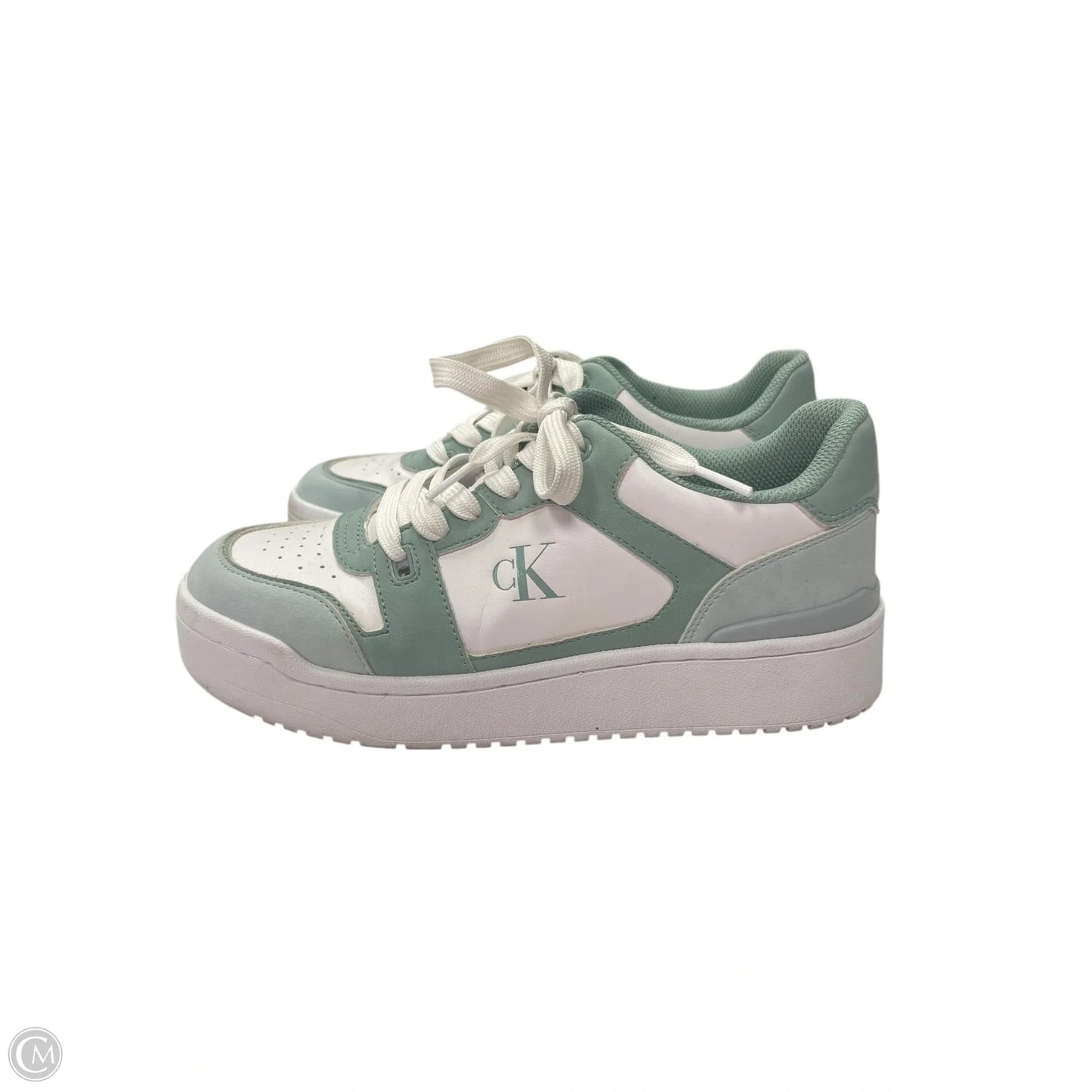 Shoes Sneakers By Calvin Klein In Green, Size: 8.5