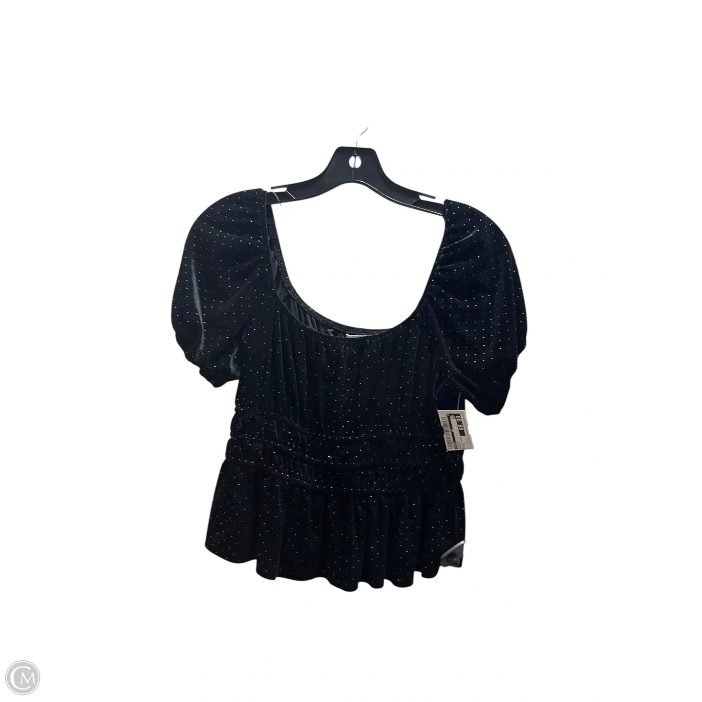Top Short Sleeve By Miami In Black, Size: L