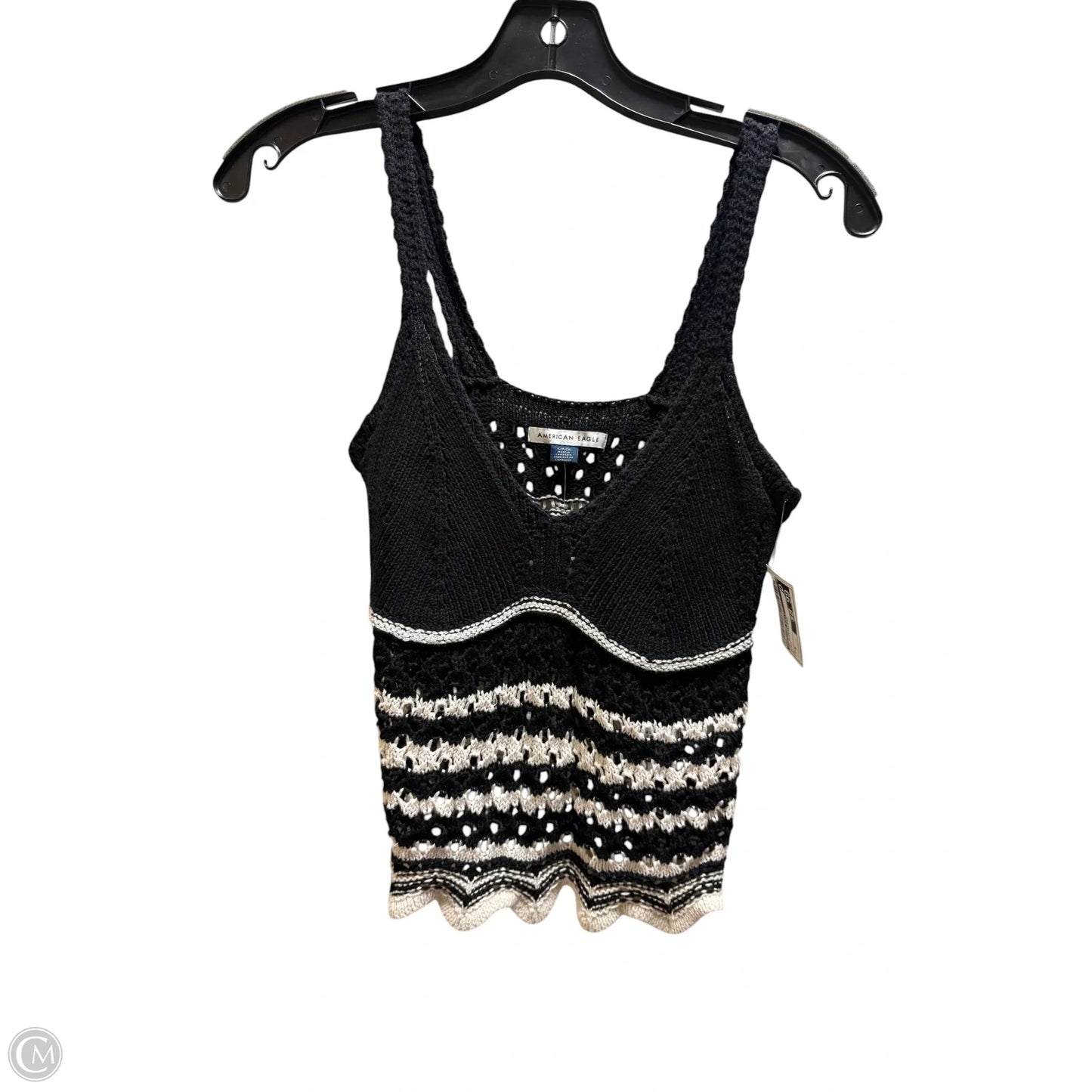 Top Sleeveless By American Eagle In Black, Size: S