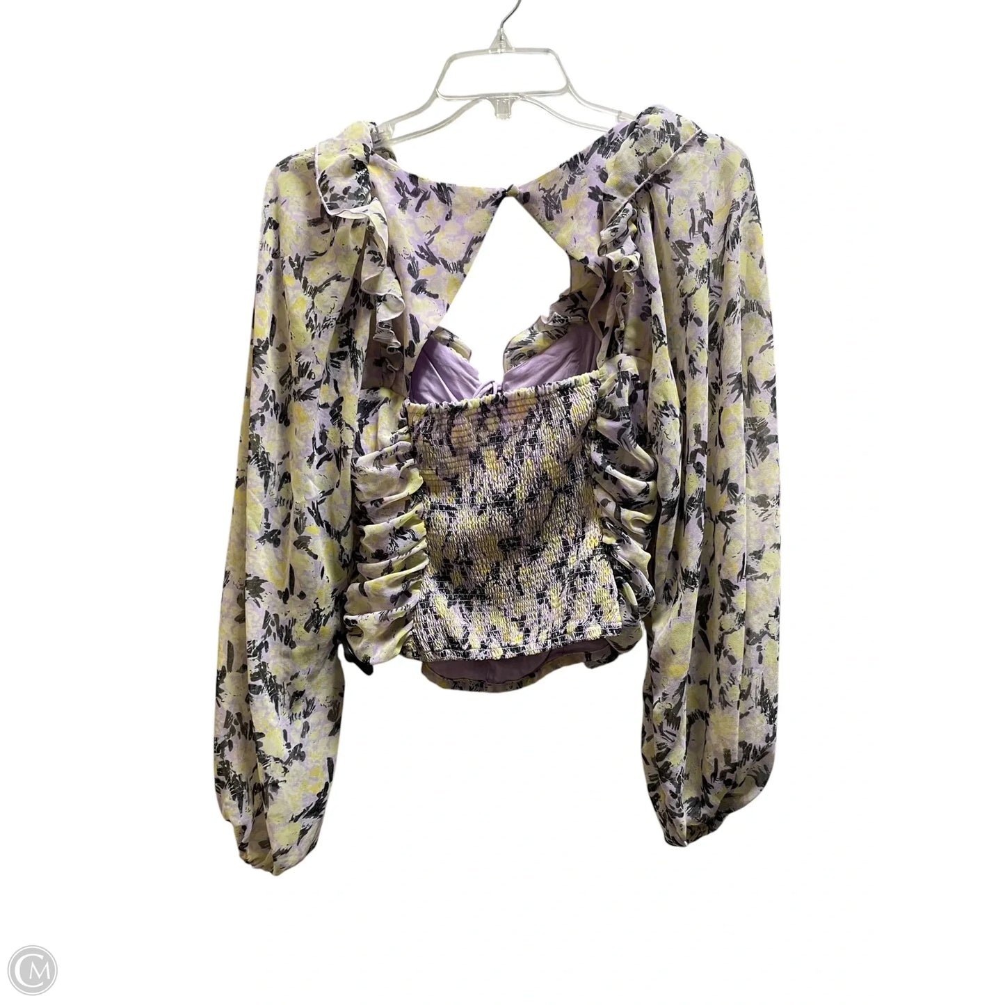 Top Long Sleeve By Free People In Purple, Size: Xs