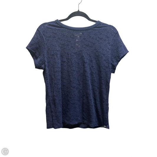 Top Short Sleeve By Aerie In Navy, Size: M
