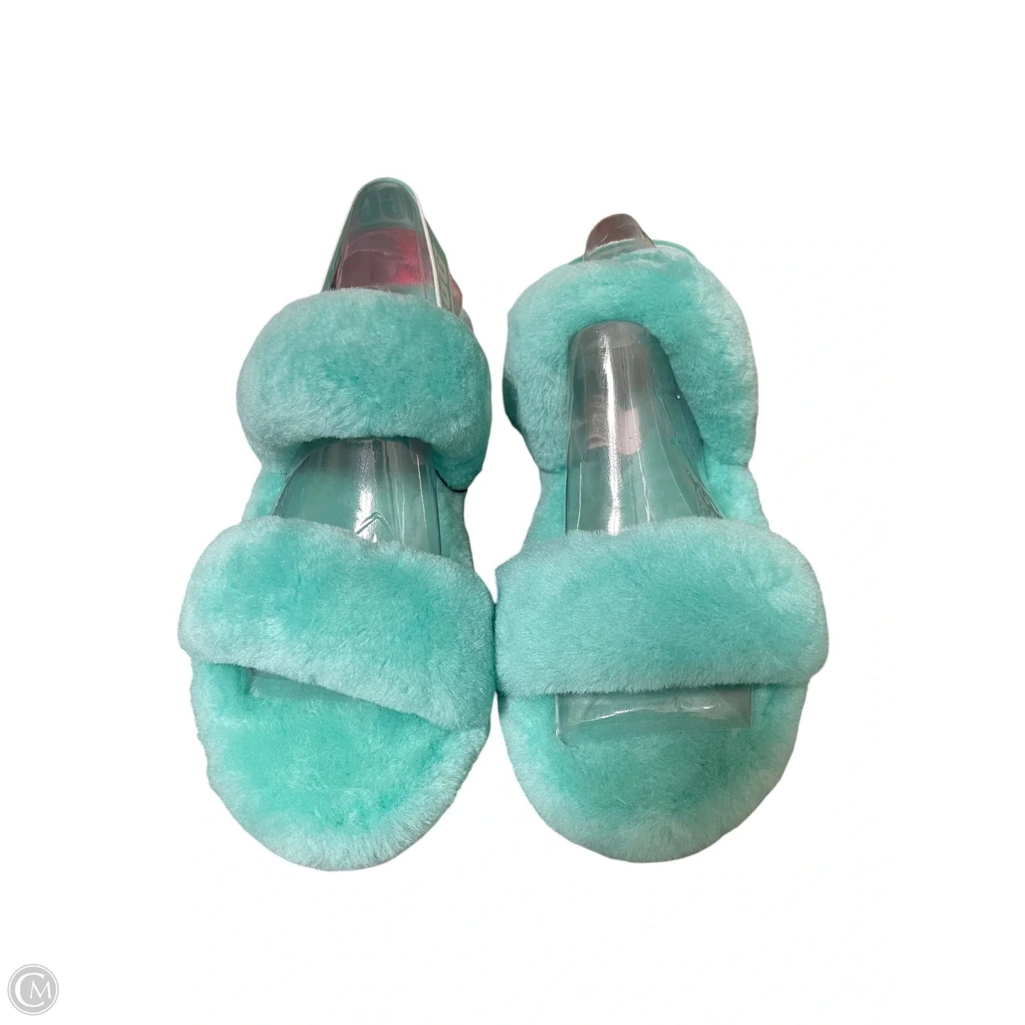 Slippers Designer By Ugg In Green, Size: 8