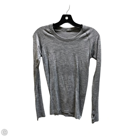 Athletic Top Long Sleeve Crewneck By Lululemon In Grey, Size: 6