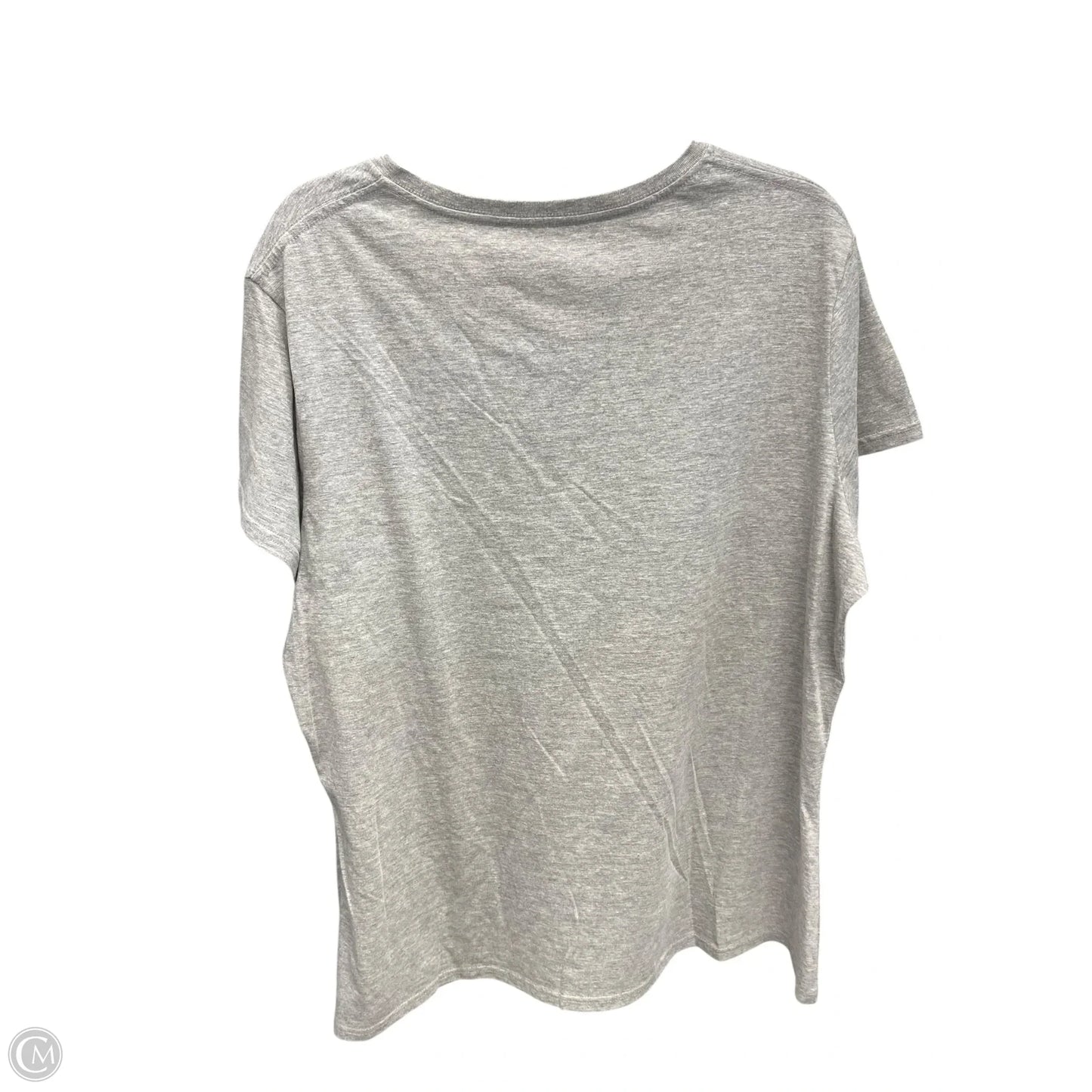 Top Short Sleeve By Clothes Mentor In Grey, Size: 2x
