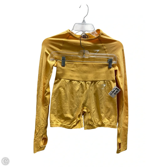 Athletic Shorts 2pc By Gym Shark In Yellow, Size: S