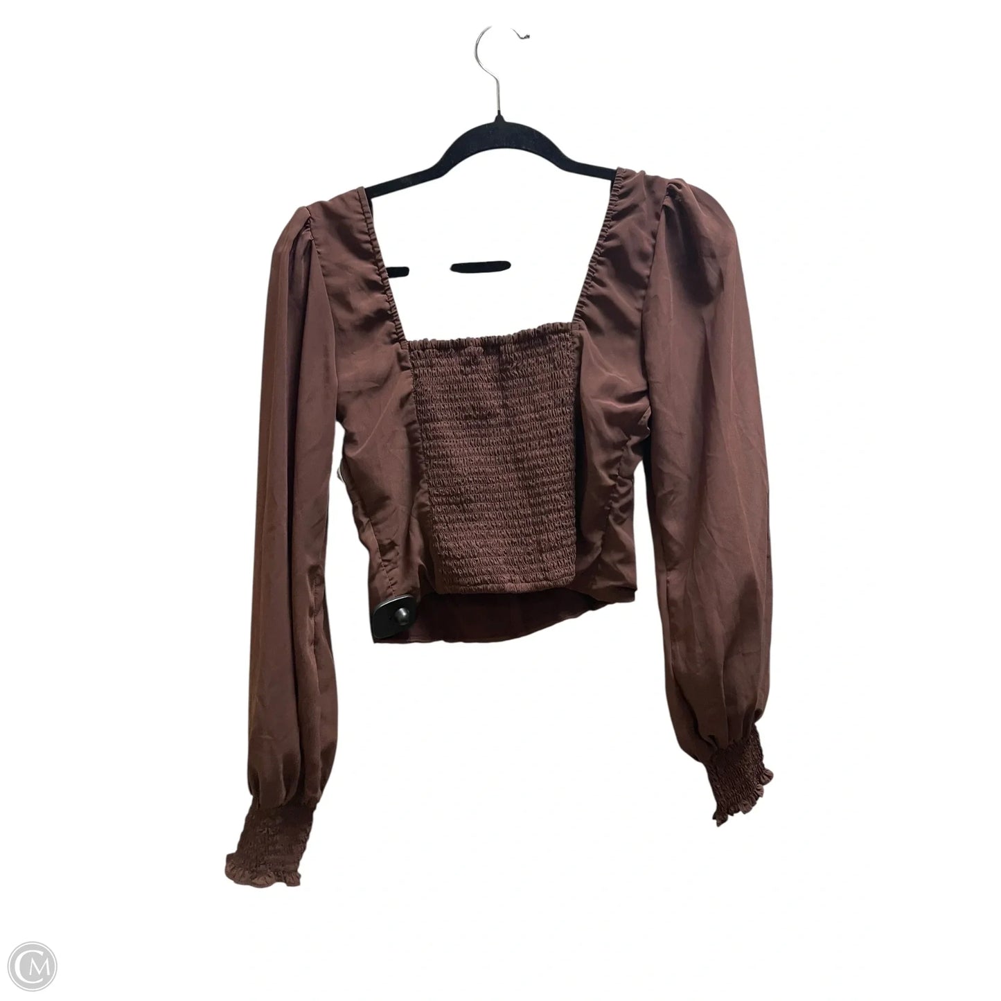 Top Long Sleeve Basic By Abercrombie And Fitch In Brown, Size: S