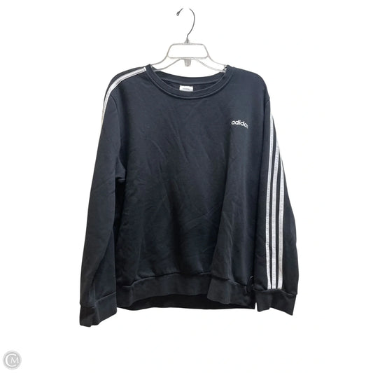Sweatshirt Collar By Adidas In Black, Size: 2x