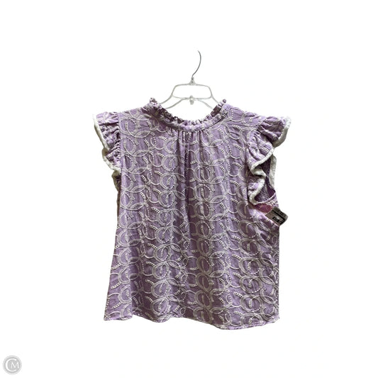 Top Sleeveless By Voy In Purple, Size: L