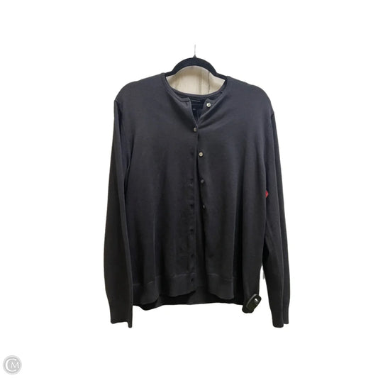 Sweater Cardigan By Lands End In Black, Size: Xl