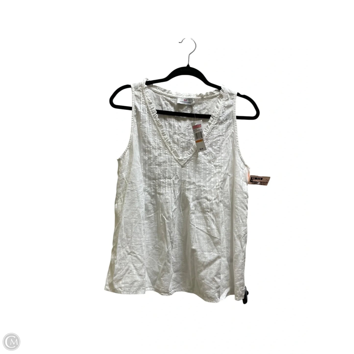 Top Sleeveless By Vineyard Vines In White, Size: S
