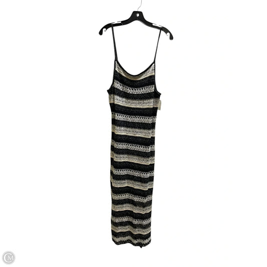 Dress Casual Midi By Zara In Black, Size: L