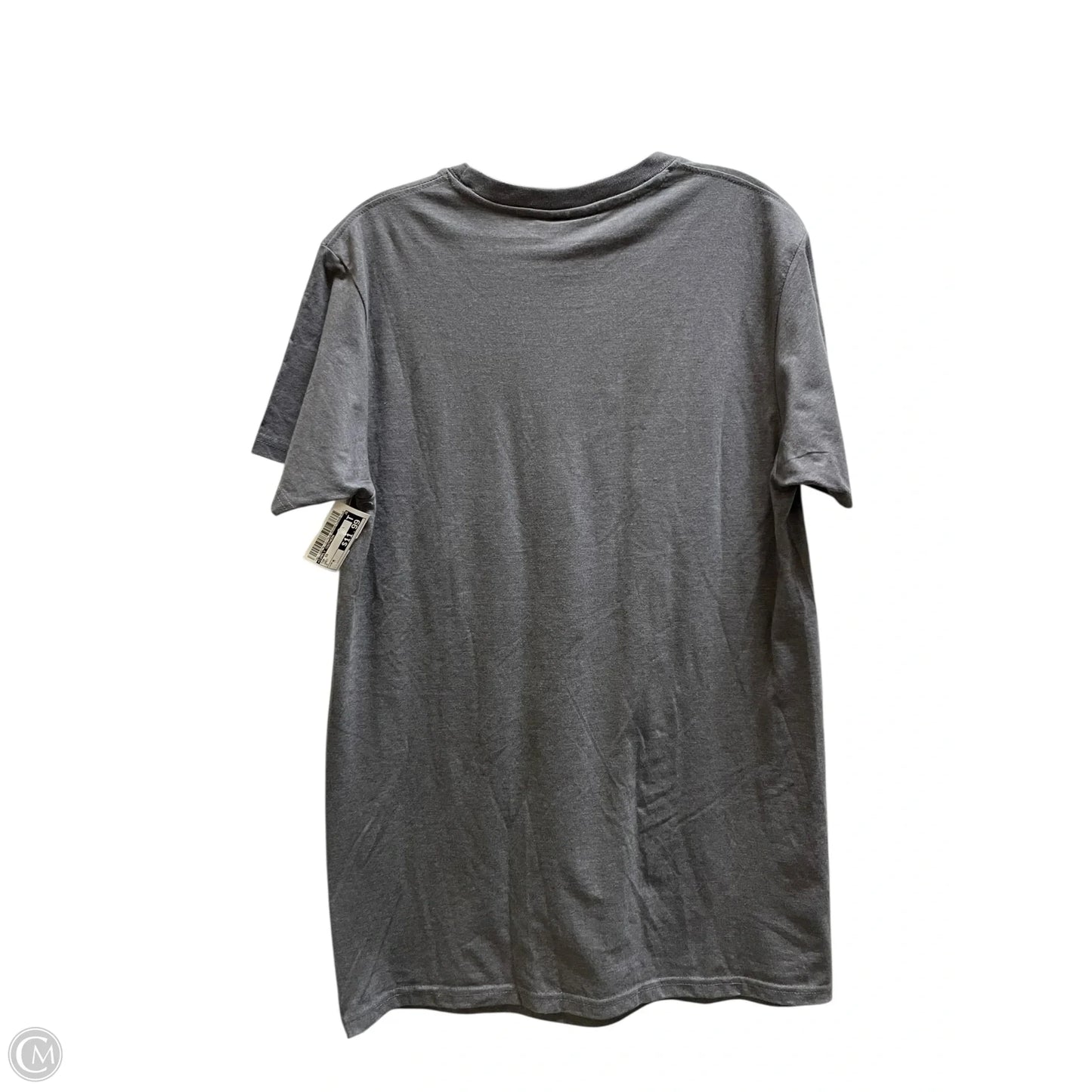 Top Short Sleeve By Simply Southern In Grey, Size: M