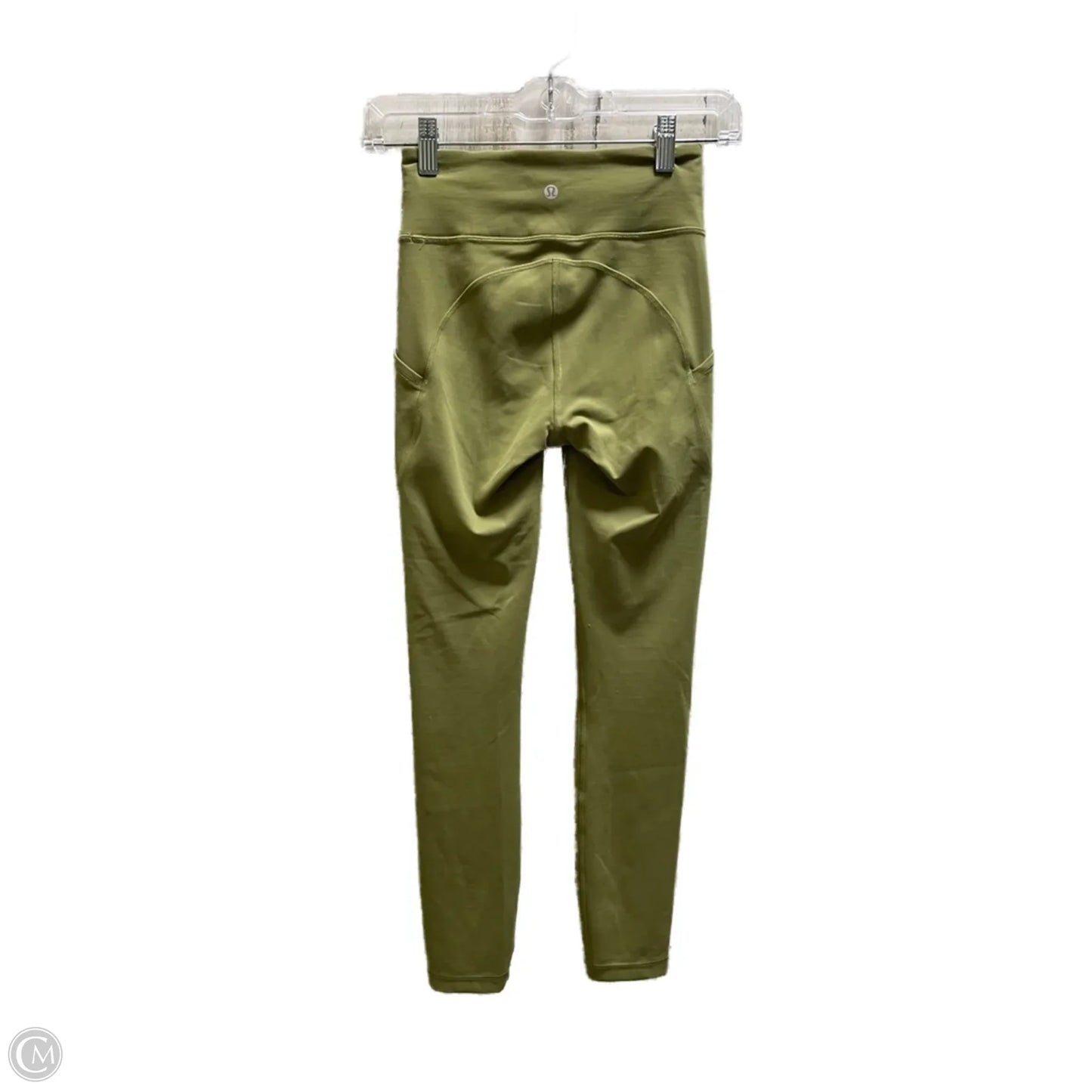 Athletic Leggings By Lululemon In Green, Size: 2
