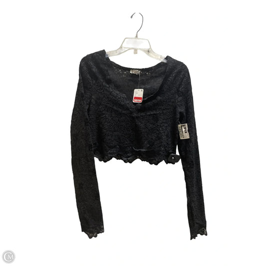 Top Long Sleeve By Free People In Black, Size: L