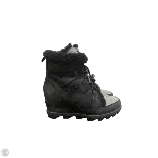 Boots Ankle Heels By Sorel In Black, Size: 8