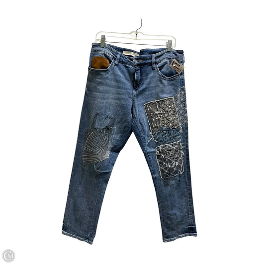 Jeans Straight By Pilcro In Blue Denim, Size: 12