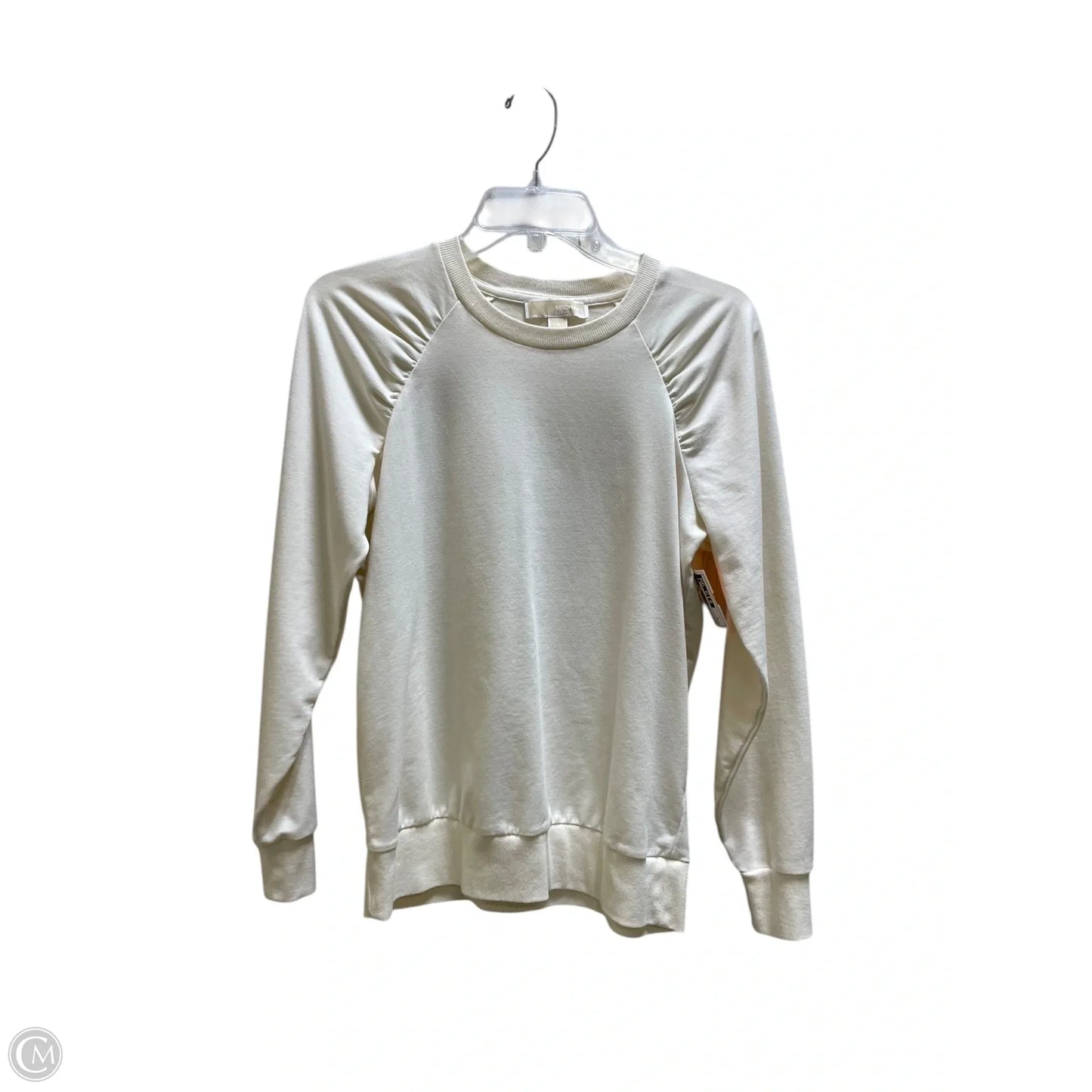 Sweatshirt Collar By Michael By Michael Kors In Cream, Size: S