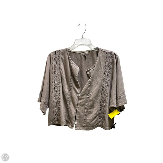 Top Short Sleeve By Aerie In Brown, Size: M