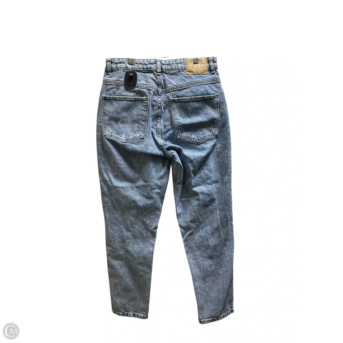 Jeans Straight By Zara In Blue Denim, Size: 10