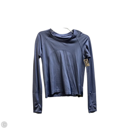 Athletic Top Long Sleeve Collar By Lululemon In Purple, Size: 8