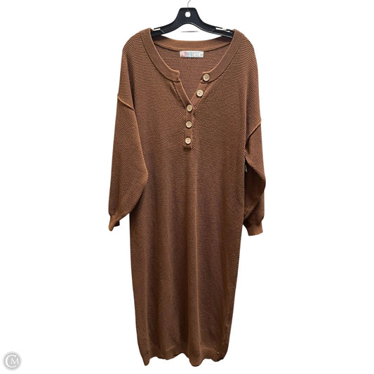 Dress Casual Midi By Free People In Brown, Size: M