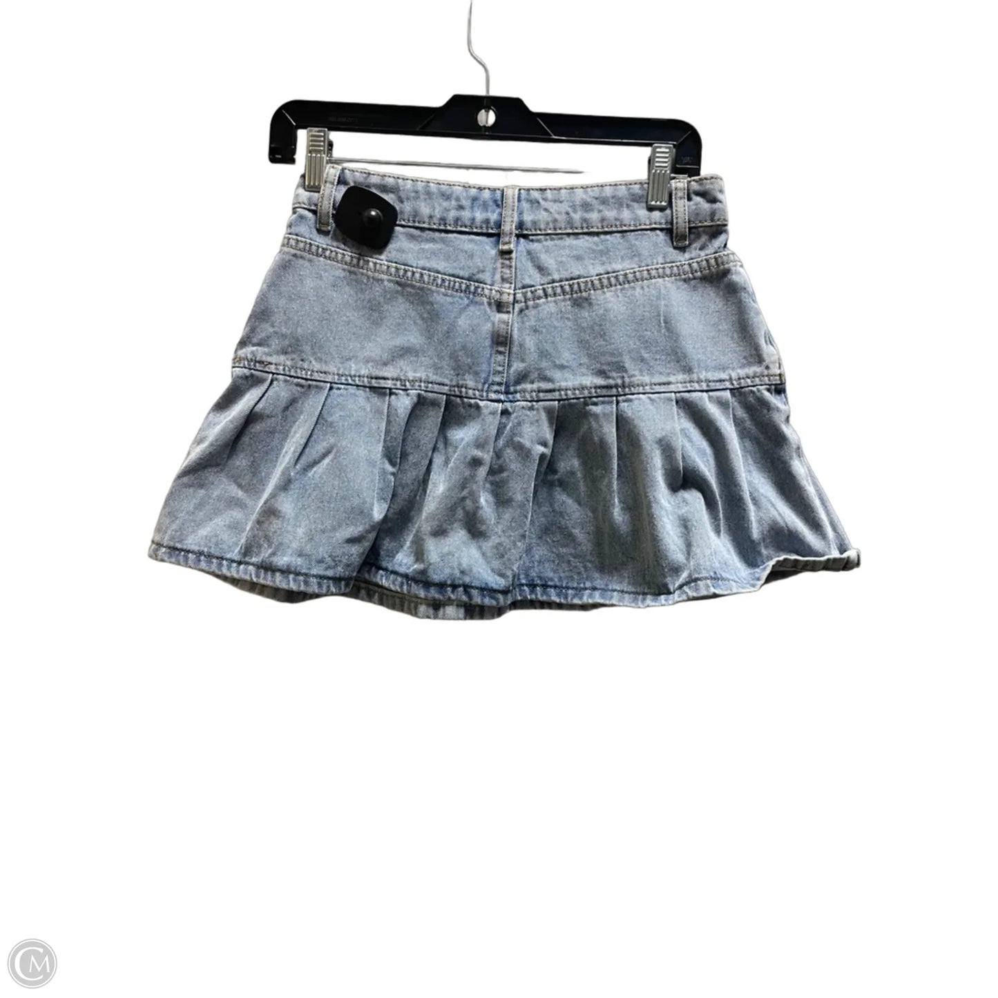Skirt Mini & Short By Edikted In Blue Denim, Size: 0