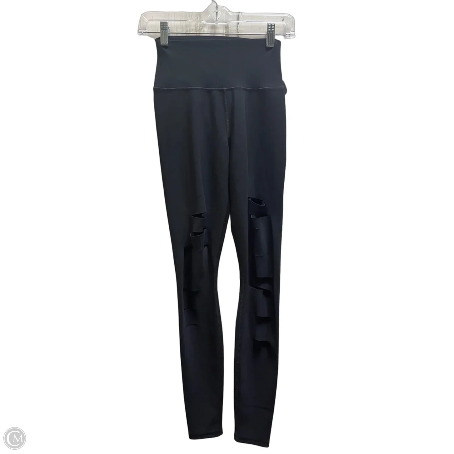Athletic Leggings By Alo In Black, Size: Xs
