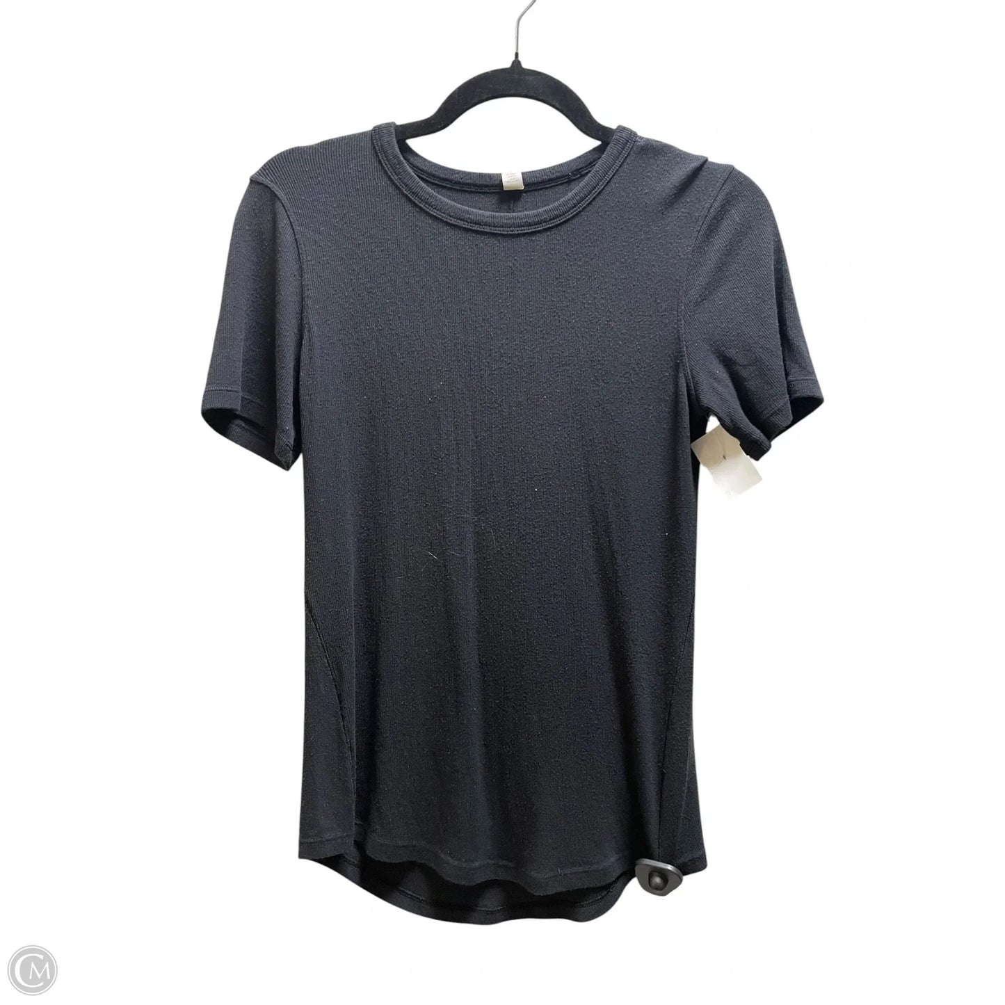 Top Short Sleeve By Lululemon In Black, Size: S