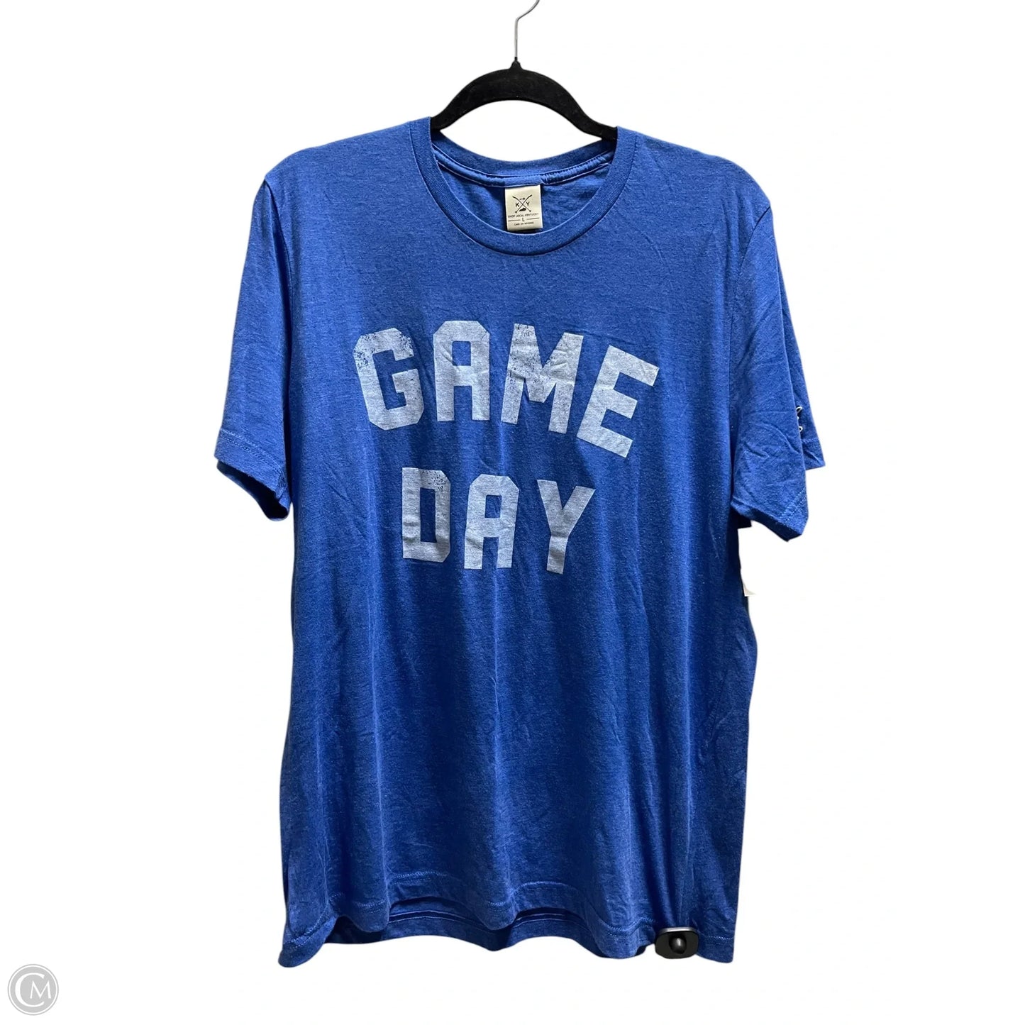 Top Short Sleeve By Clothes Mentor In Blue, Size: L