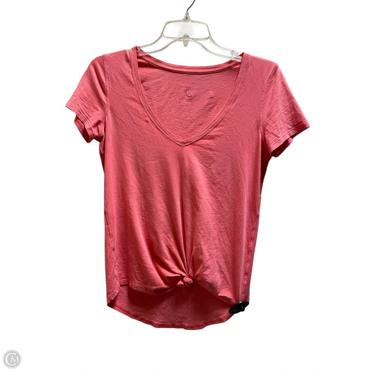 Top Short Sleeve By Lululemon In Pink, Size: S