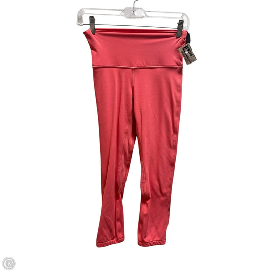 Athletic Capris By Lululemon In Orange, Size: 4