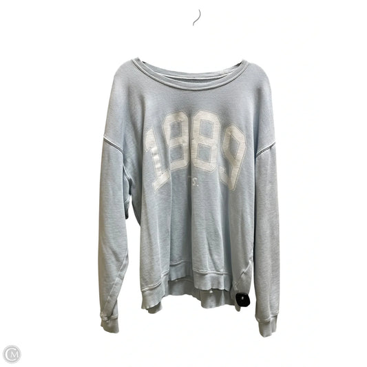 Sweatshirt Crewneck By Clothes Mentor In Blue, Size: 2x