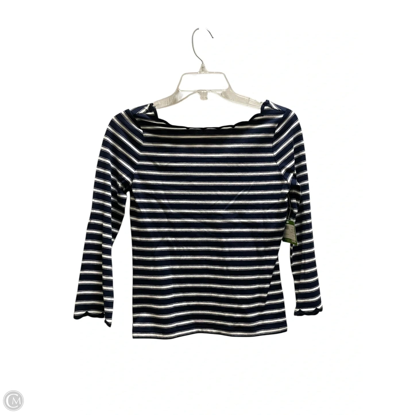 Top Long Sleeve Designer By Kate Spade In Navy, Size: Xs