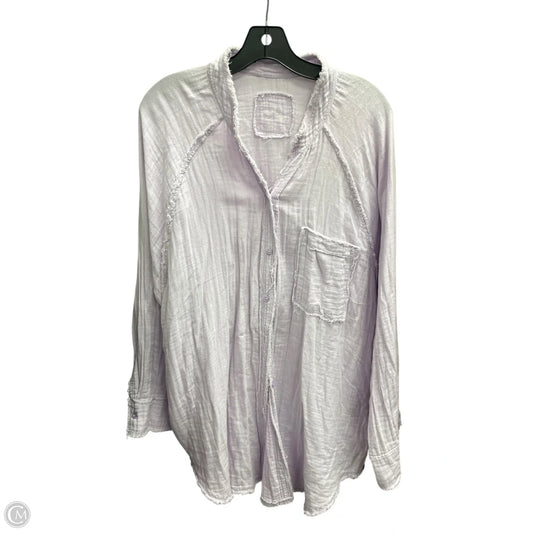 Top Long Sleeve By Aerie In Purple, Size: Xl